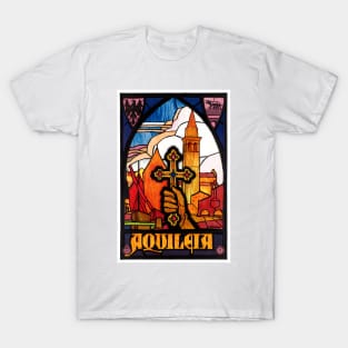 Vintage Travel Poster Italy Aquileia T-Shirt